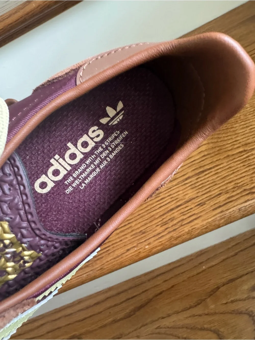 Adidas SL 72 OG Sneakers Women’s 8.5 | Maroon Brown Yellow | Retro Runner - Picture 7 of 12
